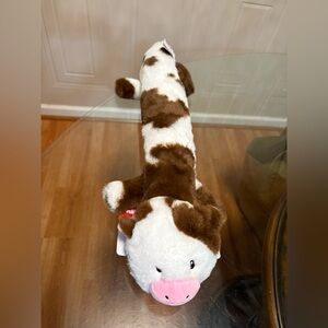 Hal Long Pals  ~SqueakyCrinkle Dog Toy. Cow  24”